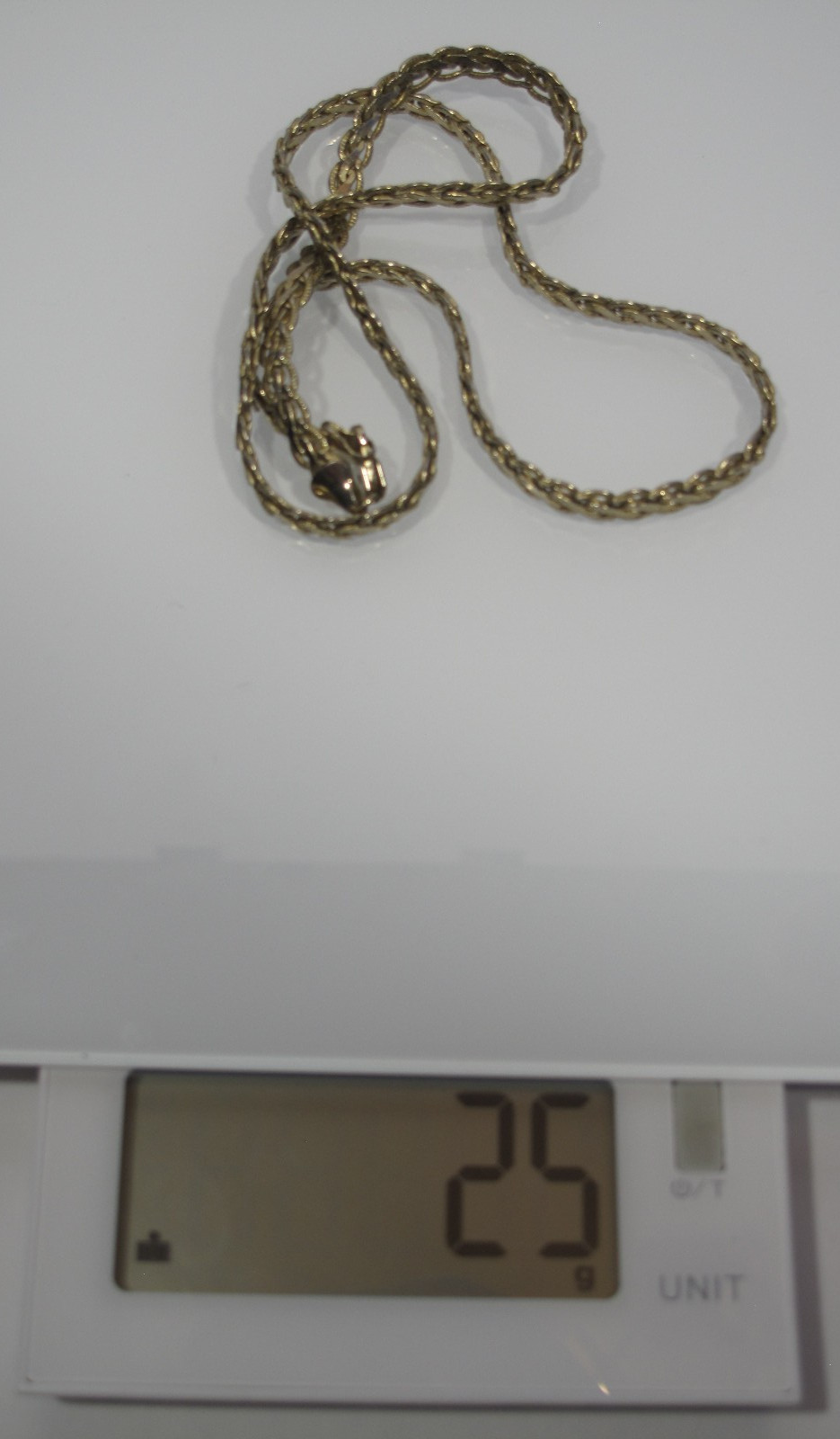 25 Grams VTG 14k GF Victorian Rope Chain Necklace 22 in Classic Lobster Closure