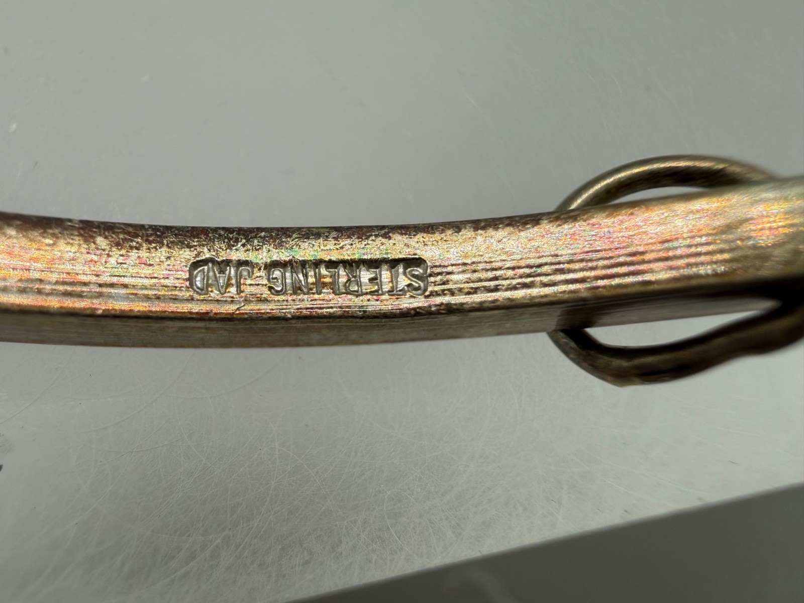 VINTAGE ESTATE STERLING SILVER PANEL BAR LINK MEN WOMEN UNISEX BRACELET SIGNED