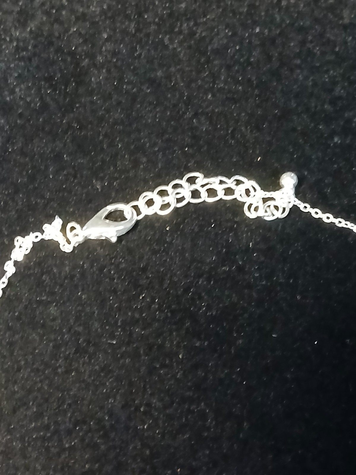 Vintage Delicate Sterling Silver Plated Baroque Charm Necklace