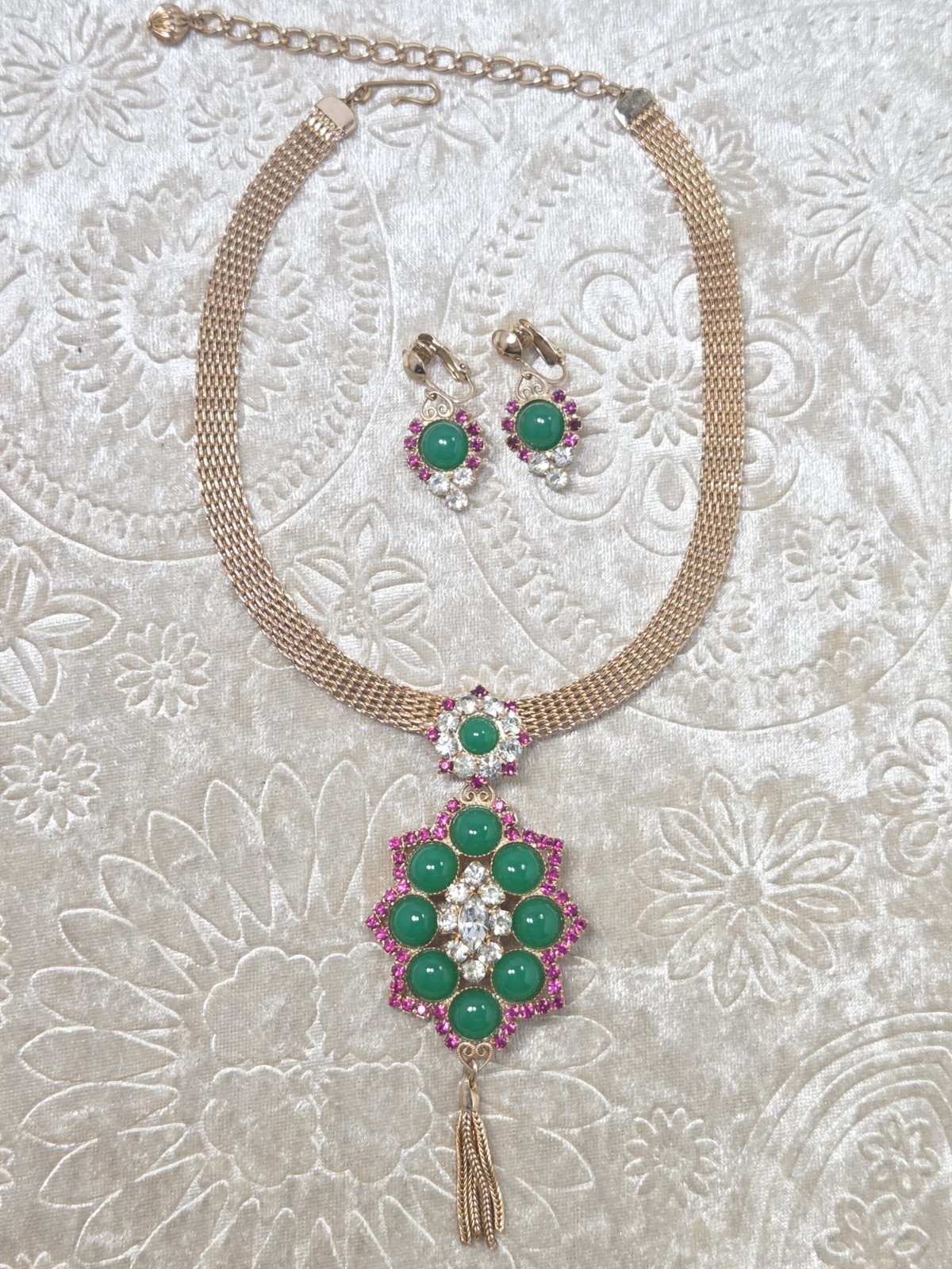 Vintage Verified Book Piece Juliana D & E Studio Girl Heirloom Parure Set #4138