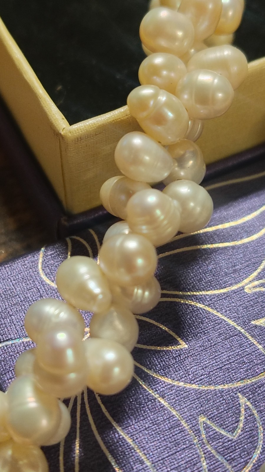 Antique Freshwater Pearl Necklacev& Earring Set